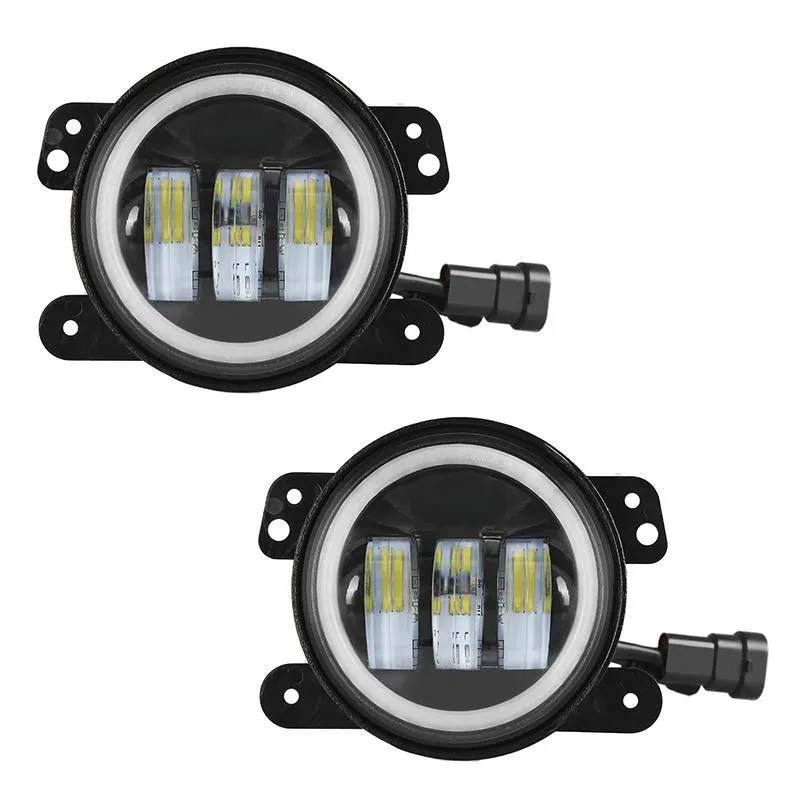 "bluetooth 4"" Cree LED Fog Lights With RGB Halo Angle Eye For Jeep Jk/Jl/Jt" product image