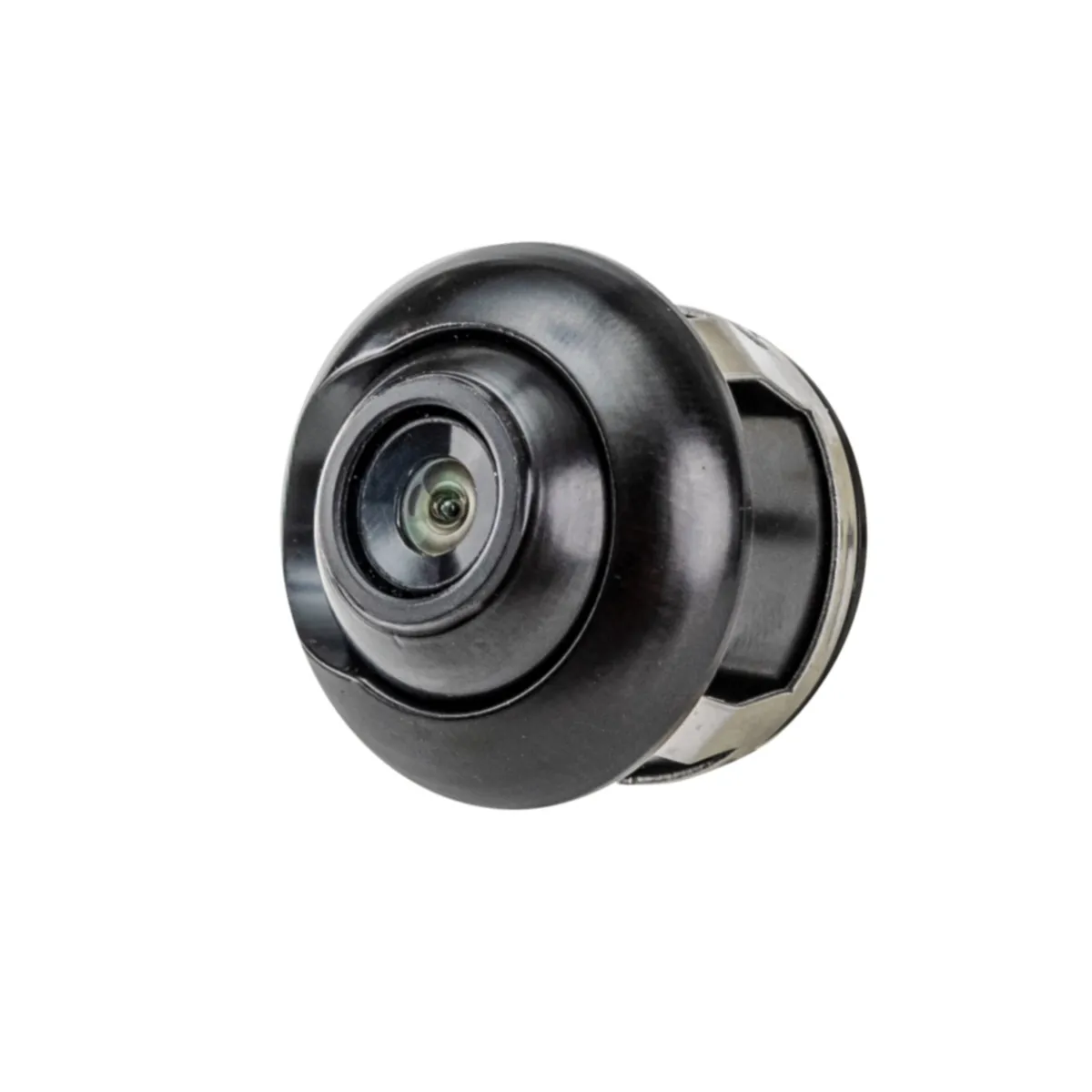 Universal Snap-In Adjustable Bullet Camera; 22ft. Chassis Harness To RCA Included; Flat Surface Mount; Parking Gridlines And Image Mirroring Available; product image