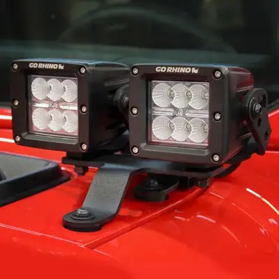 Go Rhino Go Rhino 730230T - XE Windshield Cowl Light Mount - Textured Black