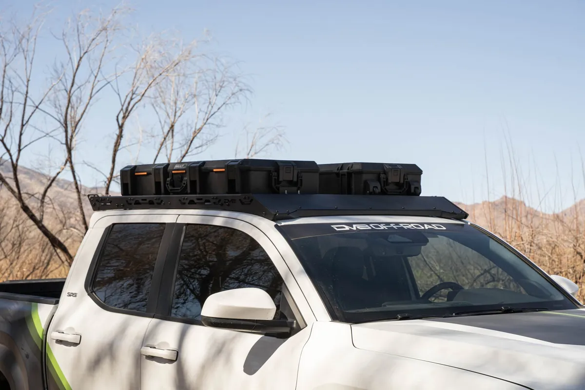 DV8 Offroad 2024-2025 Toyota Tacoma Double Cab Roof Rack - RRTT1-04 product image