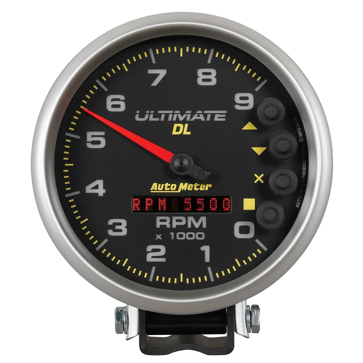 Gauge, Tach, 5", 9k RPM, Pedestal, Datalogging, Ultimate DL Playback, Black product image