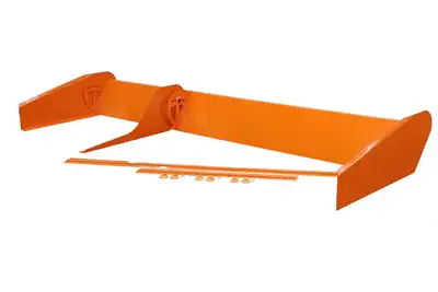 Dominator Race Body Spoiler 8in Tall x 72in Orange 2pc