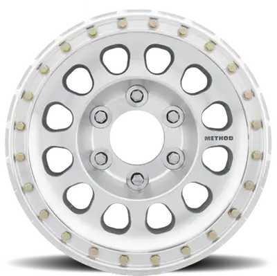 Method Race Wheels Aluminum Wheels 17x9 Beadlock MR103 Bolt Pattern 8 On 165.1 Offset -12 Lip Size 2.76 Raw Machined Method