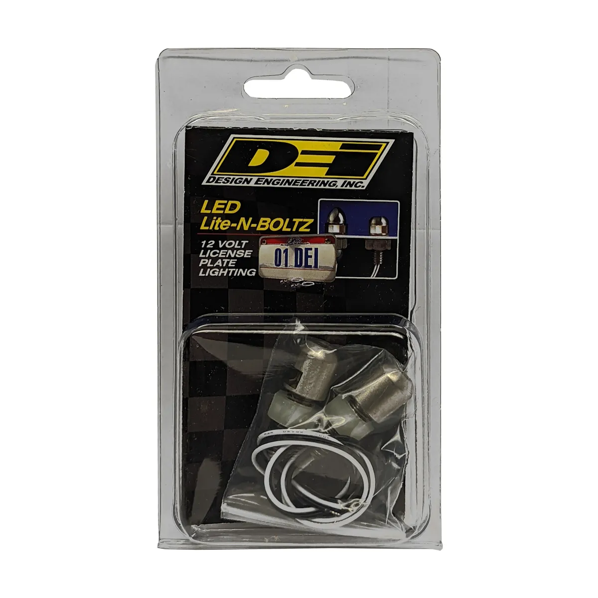 DEI 30302 Lite'N Boltz LED License Plate Lighting Kit Satin 2-Pack 030302 product image