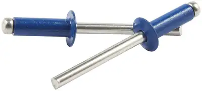 Allstar Performance Sm Hd Rivet Blue Alum 250pk Chevron