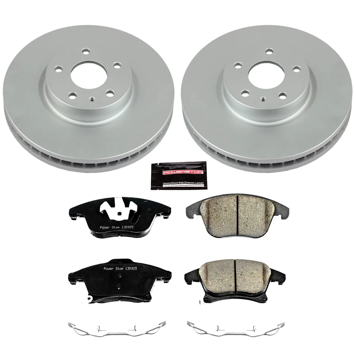 Z17 Geomet Coated Rotor Kit: Genuine Geomet Fully Coated Rotors; Ceramic Pads W/Hardware product image