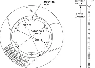 Wilwood Brakes Wilwood Rotor-GT72 SPC-37 11.00 x .810 - 6 on 6.25in