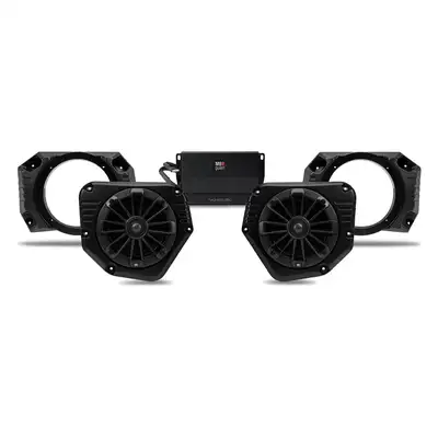 MB Quart 18c Polaris Ranger Tuned Audio Package: (2) Speaker 400 Watt Stage 2 Audio System For Ride Command