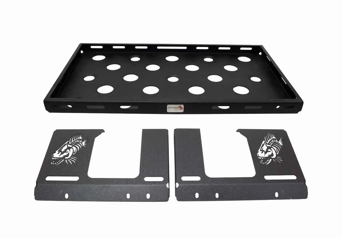 4-Door, Steel, Black powder coated, Includes mounting hardware, Usable Rack Space is 34-1/4 in. x 19-3/16 in. product image