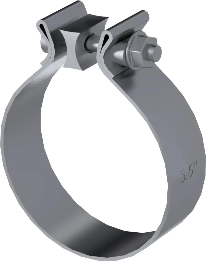 Garage Parts Band Clamp; 4 in. Diameter; Aluminized; product image