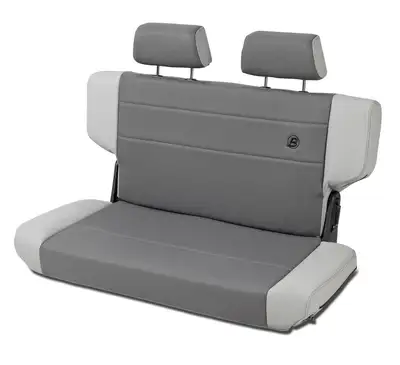Bestop Charcoal/Gray Trailmax II Seats Trailmax II f & t Bench Seat, Rear, Center Fabric Insert Jeep 97-06 Wrangler;