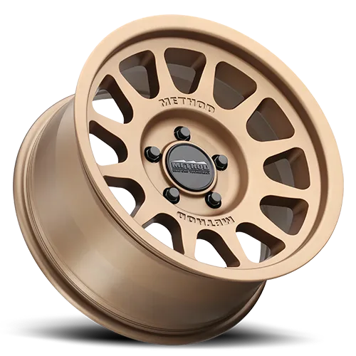 Method Race Wheels Aluminum Wheels 17x9 Bead Grip MR703 Bolt Pattern 5 On 127 Offset -12 Lip Size 1.18 Method Bronze BRZ Method
