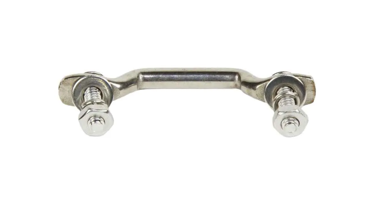 Jeep CJ/YJ Door Strap Kit For 76-95 Jeep CJ/YJ Polished Stainless Steel Kentrol product image