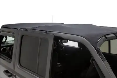 Rugged Ridge Savannah Brief Top Black Diamond S.cloth; 18current Jeep Wrangler Jlu