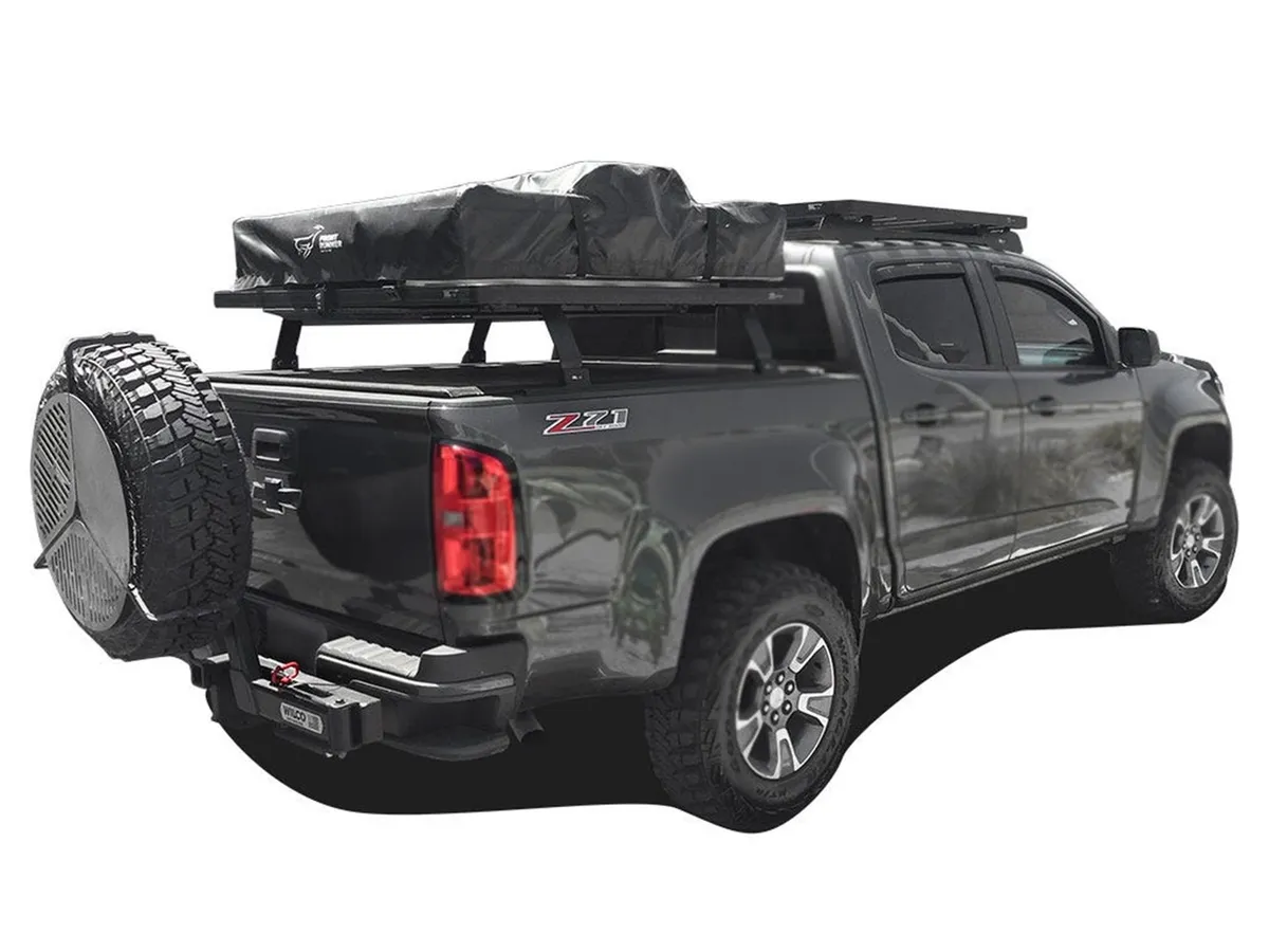 Slimline II Load Bed Rack Kit; Incl. 2 Tracks; 2 Universal Legs; 2 Top Leg Mounts; Drilling Required; product image