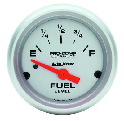 AutoMeter Gauge, Fuel Level, 2 1/16", 0OE to 90OF, Elec, Ultra-Lite