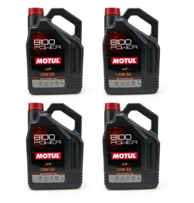 Motul 8100 Sport Power 5W-50 Case 4 x 5 Liter