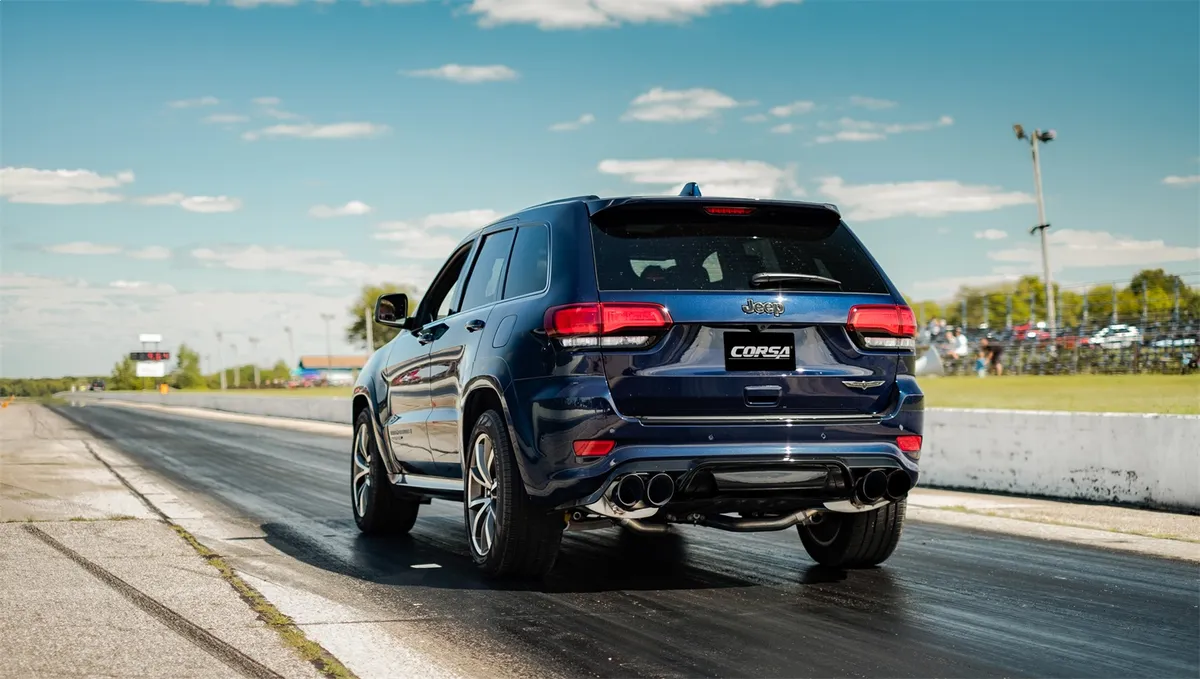 Xtreme, Sport / 2.75 in Cat-Back 4.5 in Twin Tips | 2018-21 Jeep Grand Cherokee TrackHawk (21052, 21051) product image