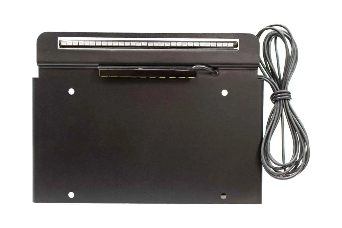 9706 Wrangler Back Side License Plate Mount With LED 2 Stage Gloss Powder Coat product image