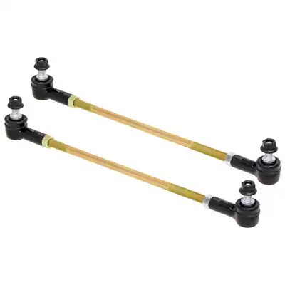 aFe Power Adjustable Sway Bar End Link Kit (14 Inch Long Rods w/ Sealed Rod Ends and Jam Nuts pair) RockJock 4X4