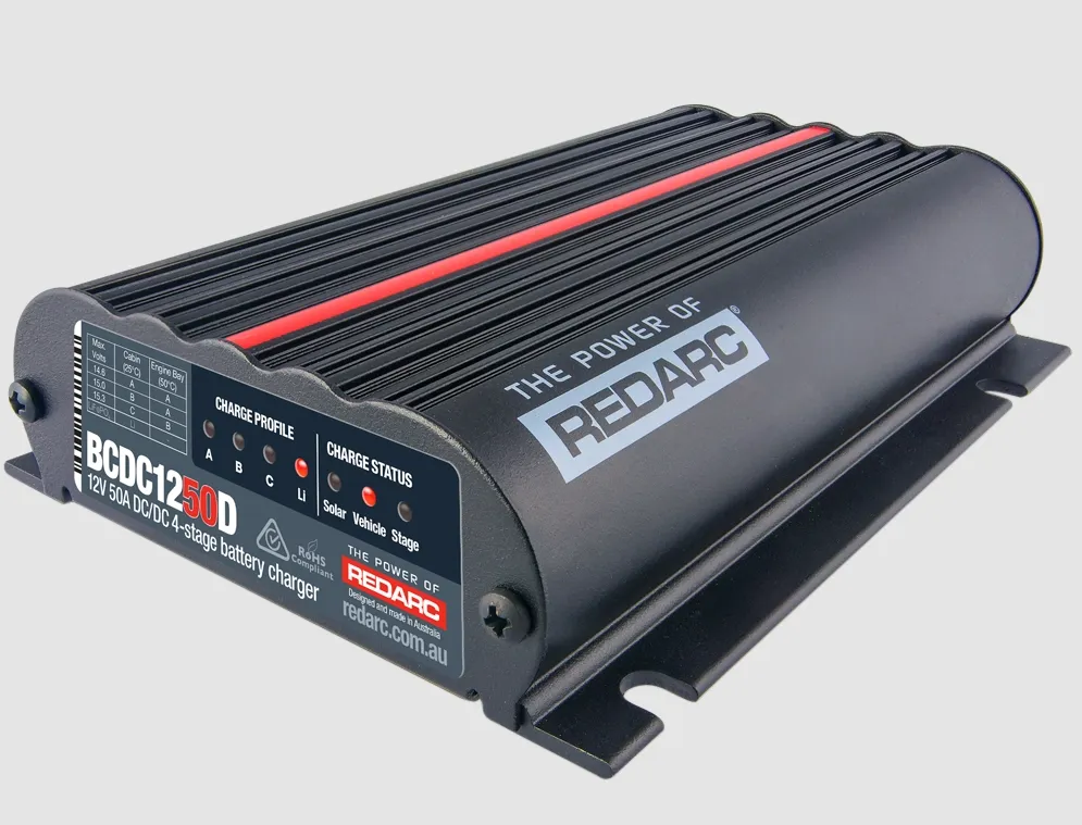 REDARC Dual Input 50A In-Vehicle DC Battery Charger product image