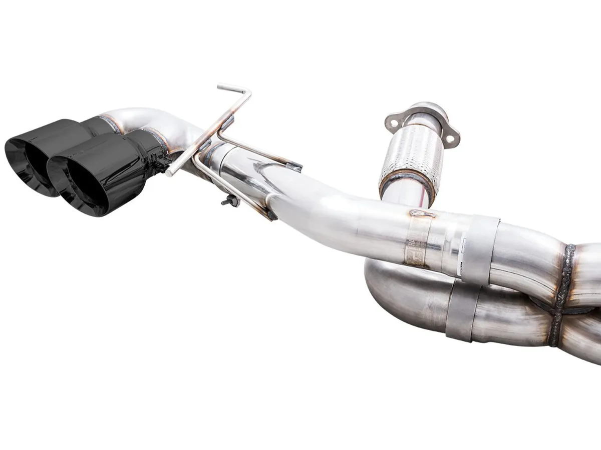 AWE Track Edition Exhaust for C8 Corvette - Quad Chrome Silver Tips product image