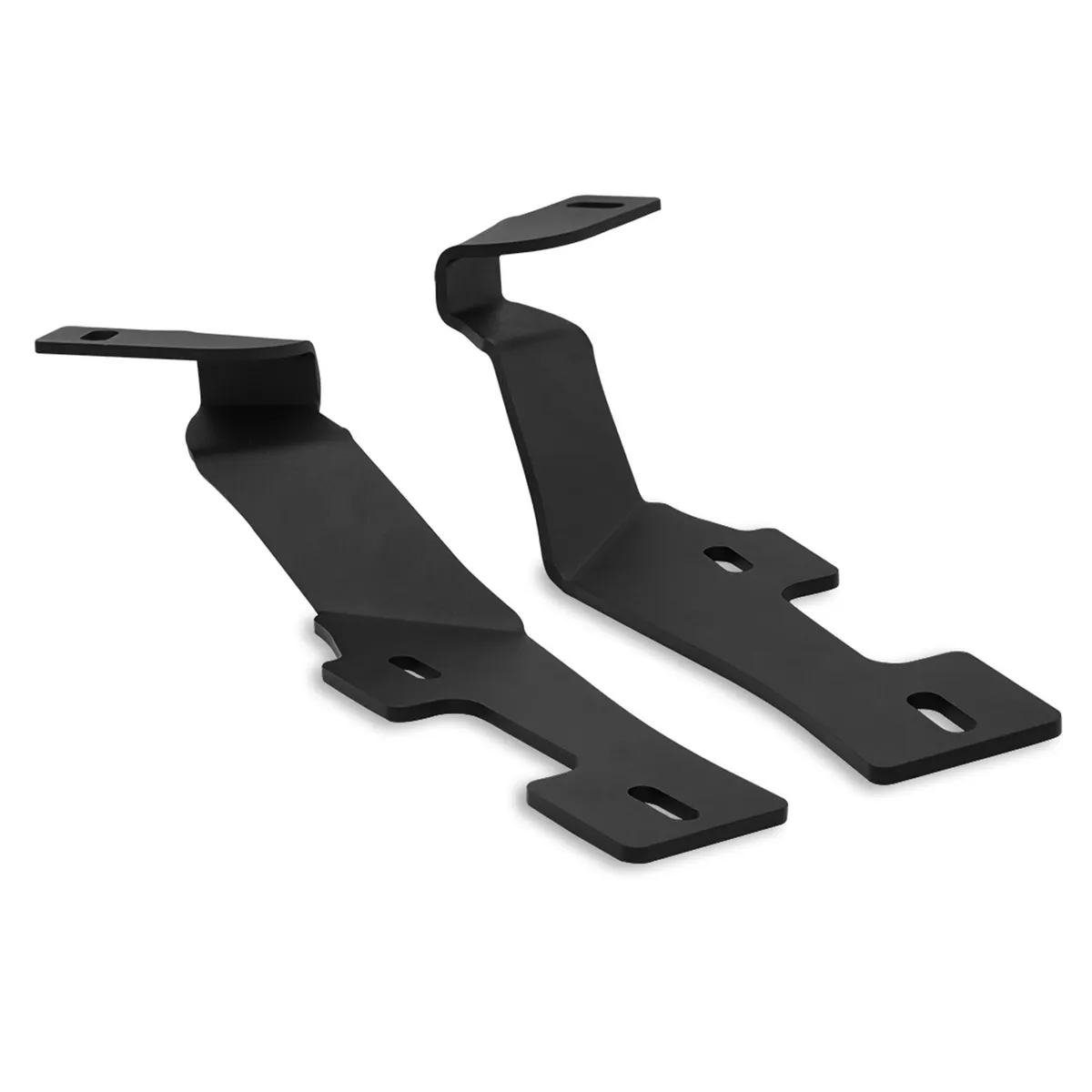 This RIGID A-Pillar mount kit is designed for the 2019+RAM 2500 and 3500; it includes two A-Pillar mounting brackets; two 6 inch 360-Series Amber Backlight Drive lights; two black light covers; two amber light covers; and a wiring harness. product image