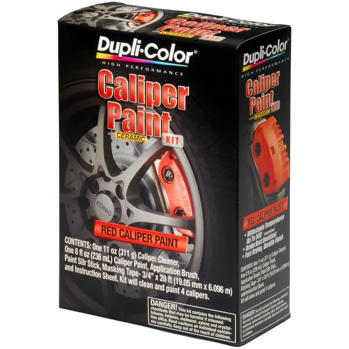 Brake Caliper Kit; Red; 8 Oz. Halfpint/Aerosol Kit product image