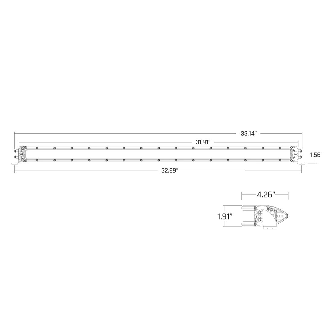 SR-Series 30 Inch Dual Function SAE Auxilary High Beam Driving Lights with Amber Backlight RIGID Industries product image
