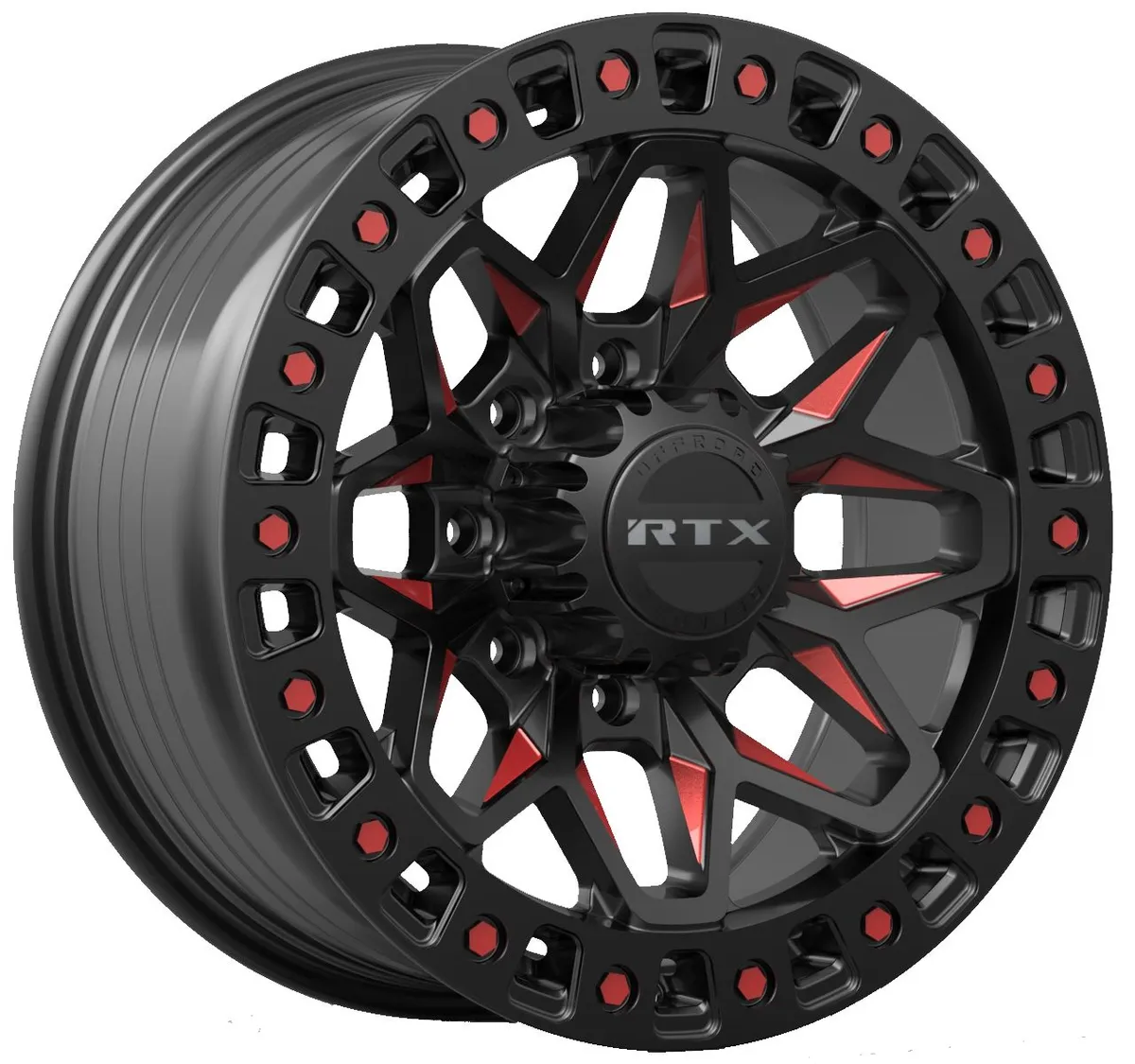 Zion 18x9 8x180 Et20 Cb125.1 Gloss Black Milled Red product image