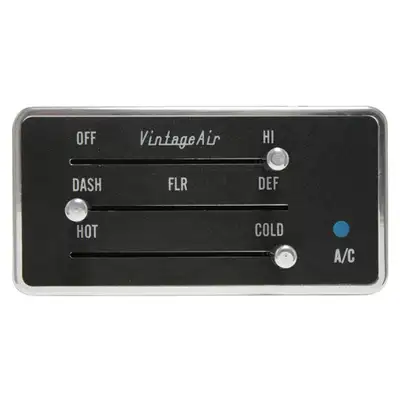 Vintage Air 3 Lever Panel Gen IV Polished