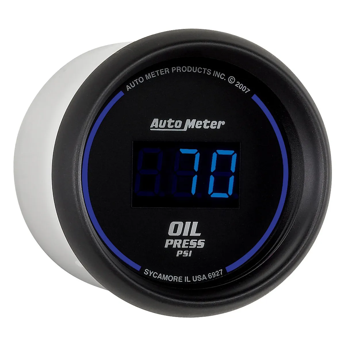 Gauge, Oil Pressure, 2 1/16", 100psi, Digital, Black Dial w/ Blue LED product image