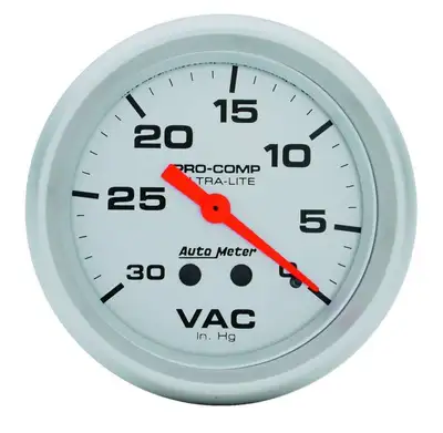 AutoMeter 2-5/8in. VACUUM; 0-30 IN HG; ULTRA-LITE