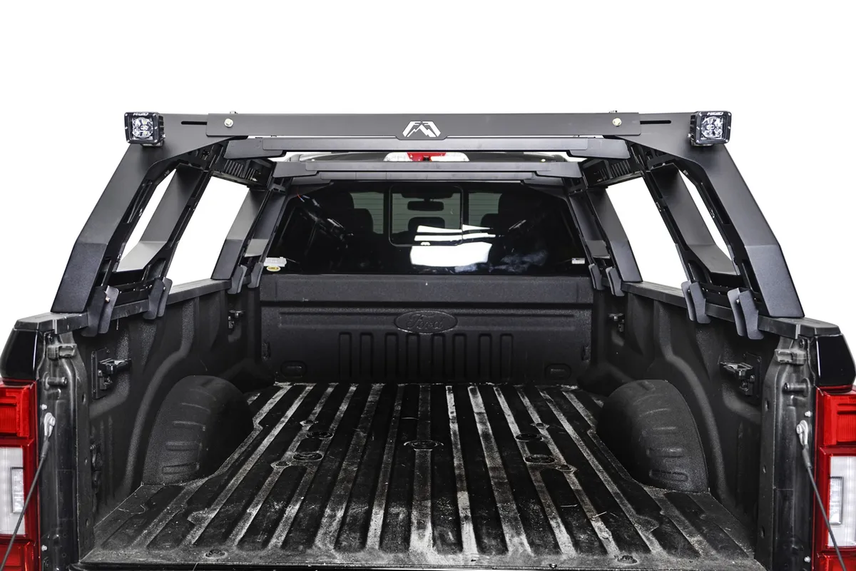 Overland Rack; Hold 700 lbs. Static Weight; 300 lbs. Dyniamic Weight; 2 Stae Matte Black Powder Coat; product image
