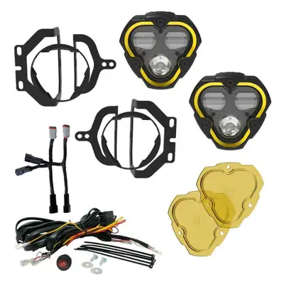 KC HiLiTES 18c Jeep Jl/Jt LED Dm SAE Fog 2 Light Master Kit Black