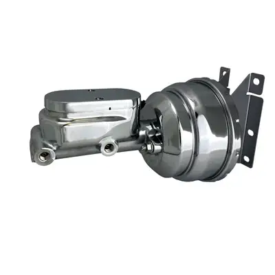 Leed Brakes Leed Brakes PBKT6012 Power booster kit 8 inch dual booster 1-1/8 inch bore master (Chrome)