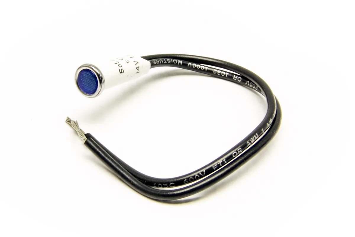 LED Dash Indicator Light; 5/16 in.; Blue; product image