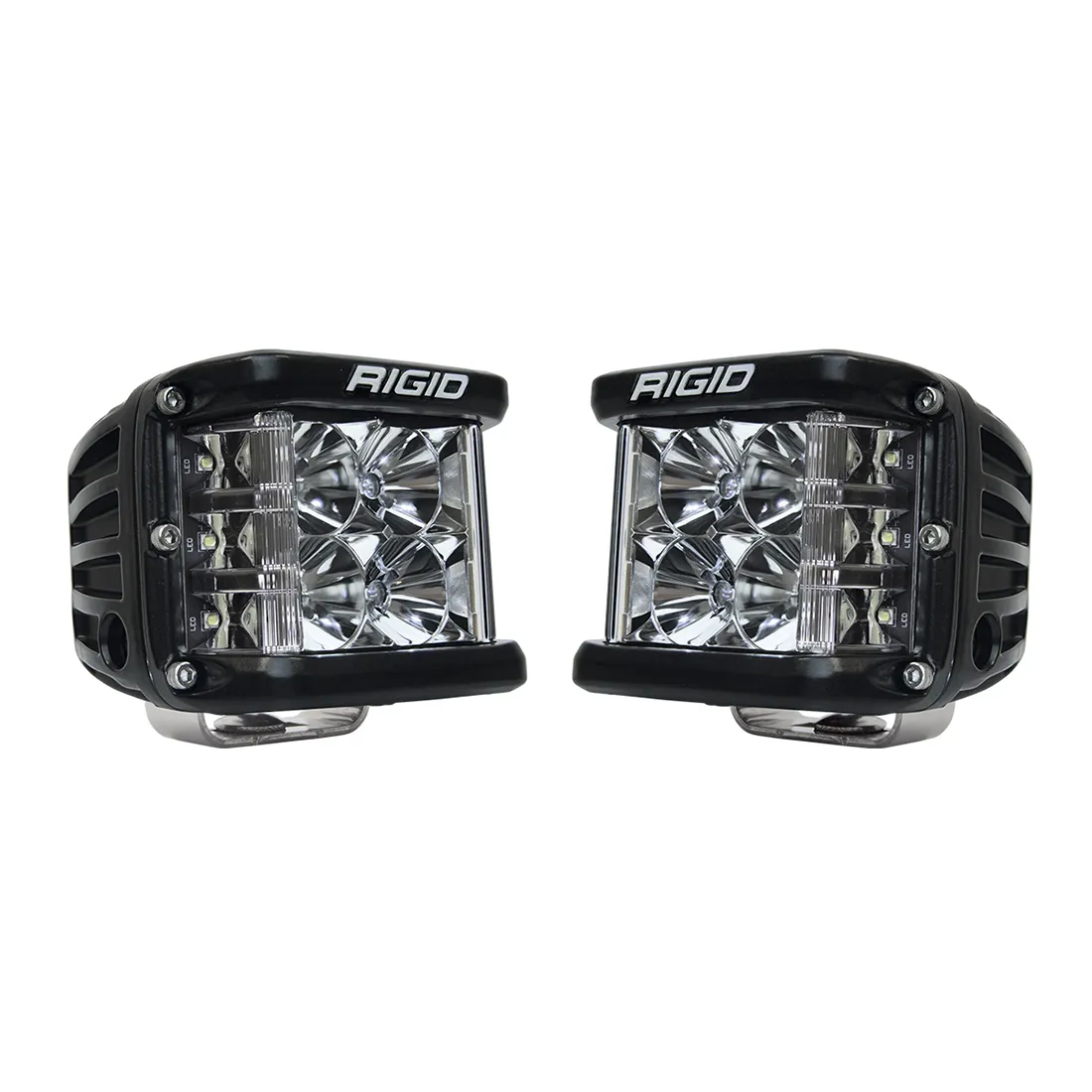 RIGID D-SS PRO Side Shooter, Flood Optic, Surface Mount, Black Housing, Pair product image