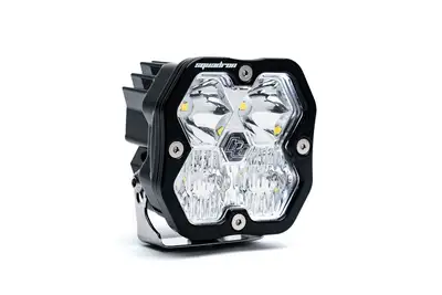 Baja Designs Squadron 2.0 Sport Black LED Auxiliary Light Pod Universal Clear Driving/Combo Baja Designs
