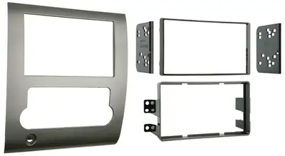 Metra Electronics Turbokits; Radio Installation Multi-Kit; Incl. Instr./Hardware; For Double Din or Two Single Din; Recessed Din Opening; High-Grade ABS Plastic; Silver;