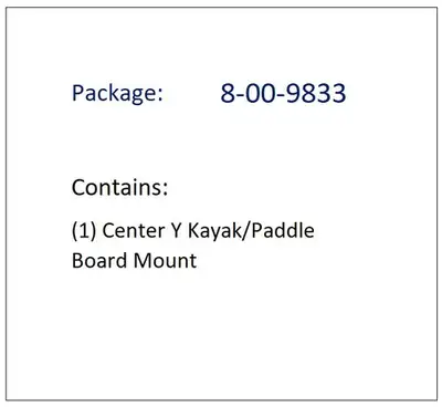 EXPOSED RACK Center y Kyk Pdl Brd Mnt