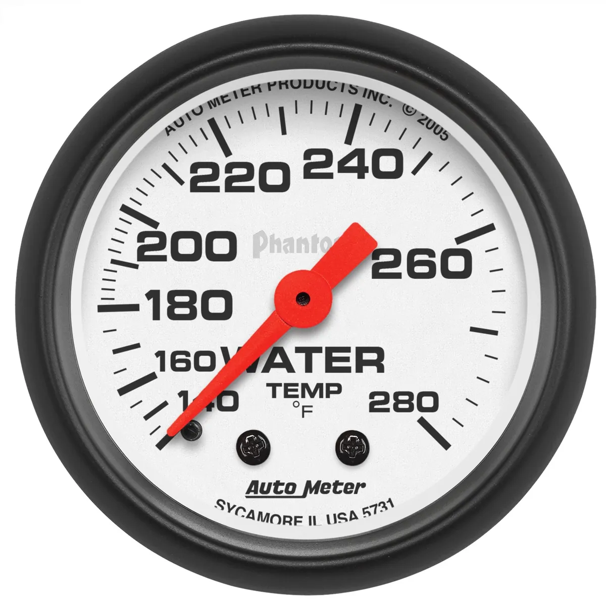 Gauge, Water Temp, 2 1/16", 140-280?F, Mechanical, Phantom product image