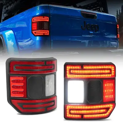 LED Factory Mart Flush Mount Tail Lights for Jeep Gladiator JT 2020-2026