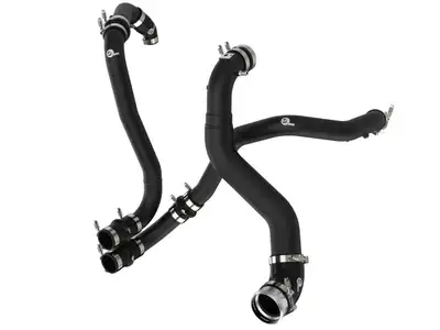 aFe Power BladeRunner 3 IN Aluminum Hot and Cold Charge Pipe Kit Black