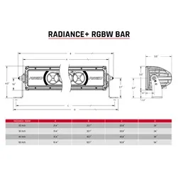 The stylish versatility of the RIGID Radiance lighting family just got better with Radiance+RBGW Light Bars. These bars are featured packed and provide the user with the ability to toggle between eight available backlight options. product image