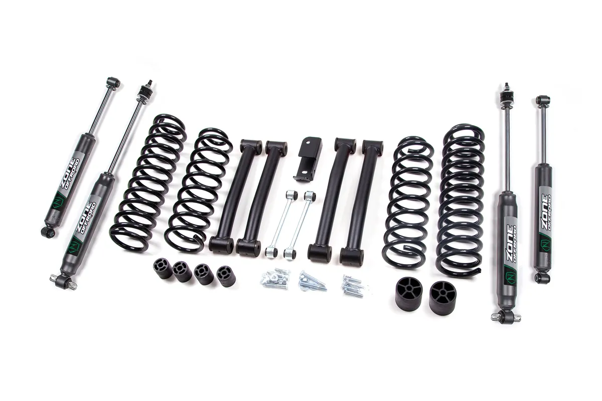 1993-1998 Jeep Grand Cherokee (ZJ) 4 LCA Suspension Lift System - Front Coils Rear Coils - Fox 2.0 Adventure Series Shocks product image