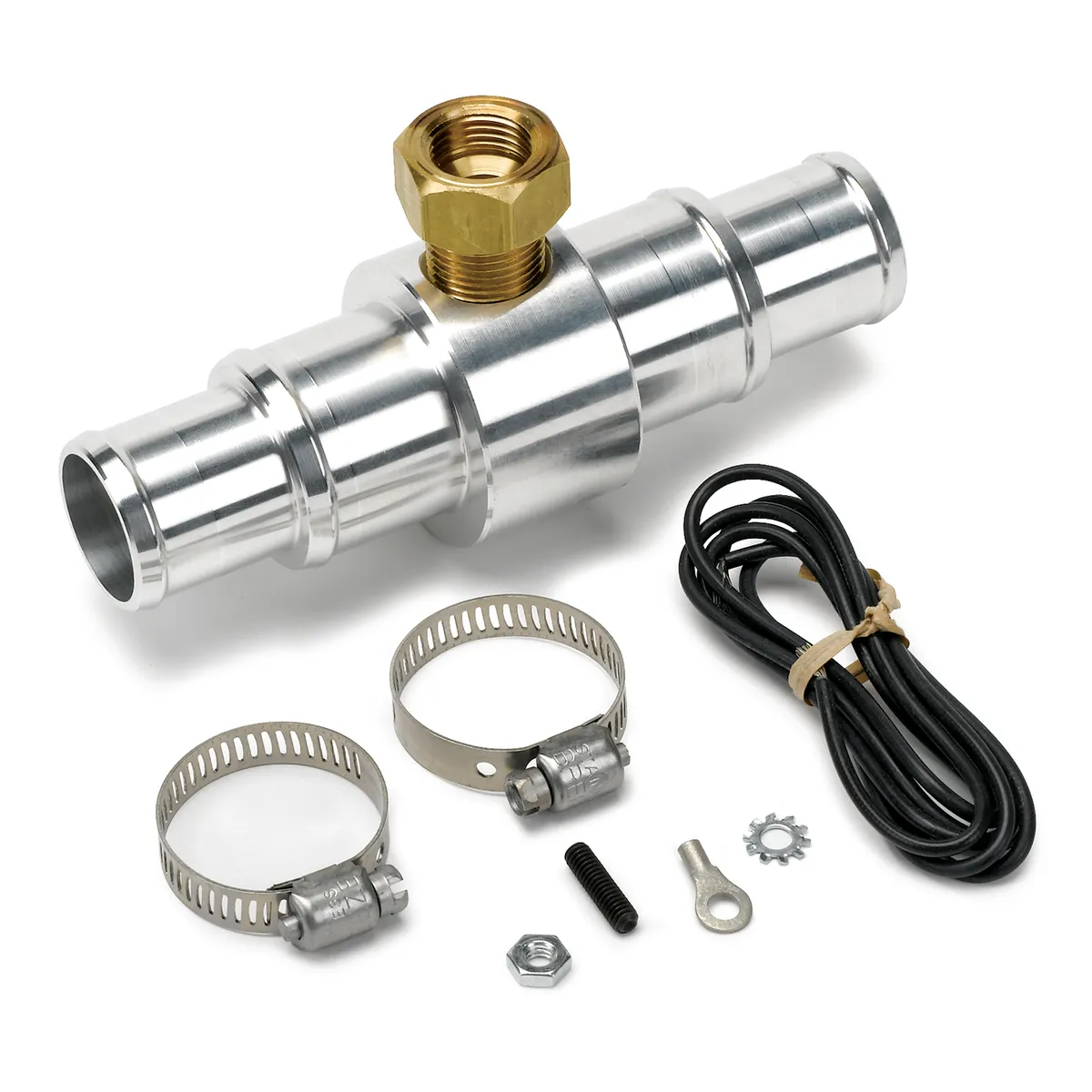 Autometer 2282 Fitting, Adapter, Radiator Hose, 1 to 1.25, 3/8 Nptf Female, Aluminum product image