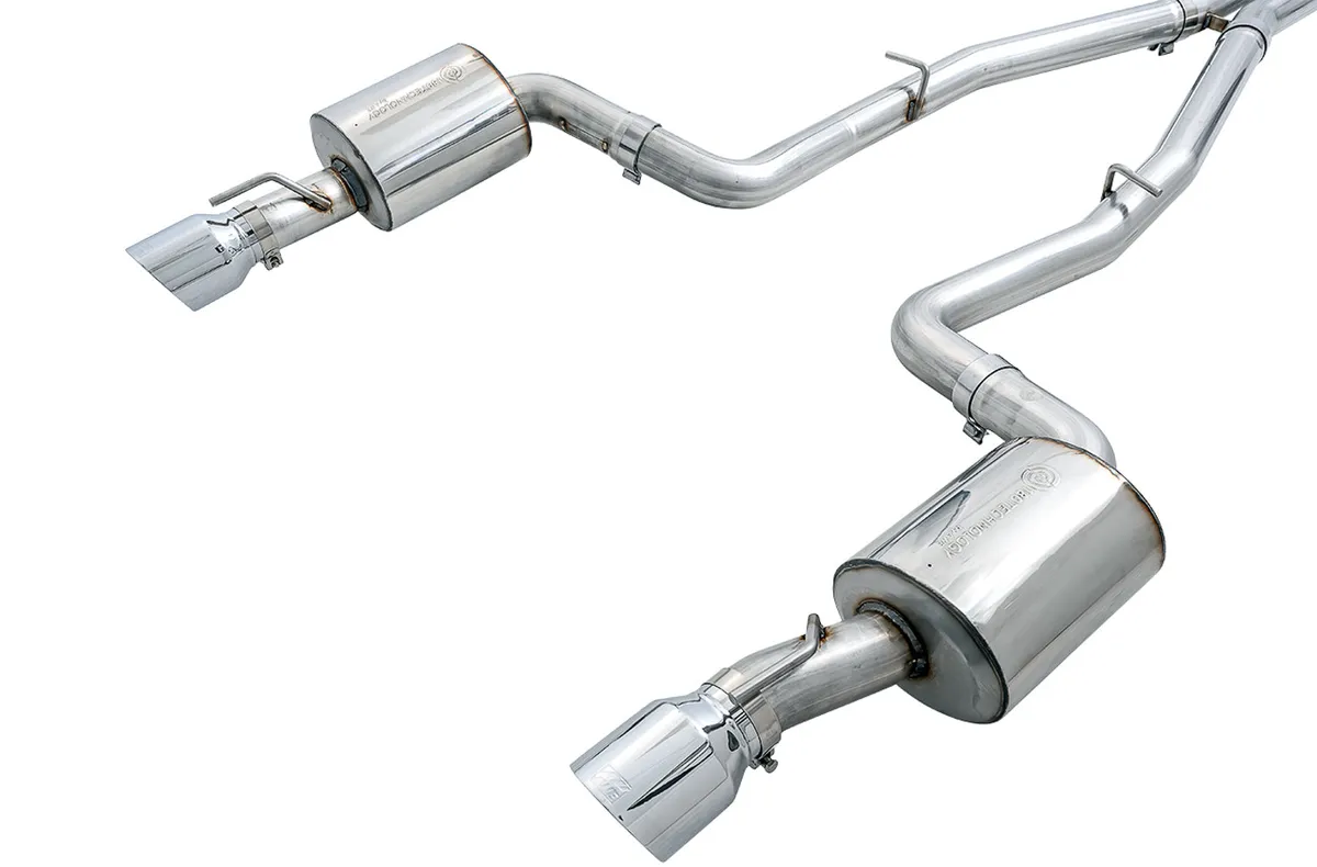 AWE Touring Edition Exhaust for 15+ Charger 6.4 6.2 SC - Non-Resonated - Diamond Black Tips product image