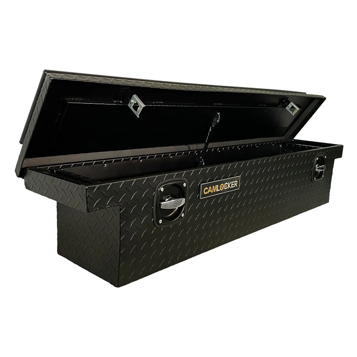 CamLocker SXSLPRLMB 60 UTV Crossover Tool Box - Low Profile Lid - with Rail - Matte Black product image