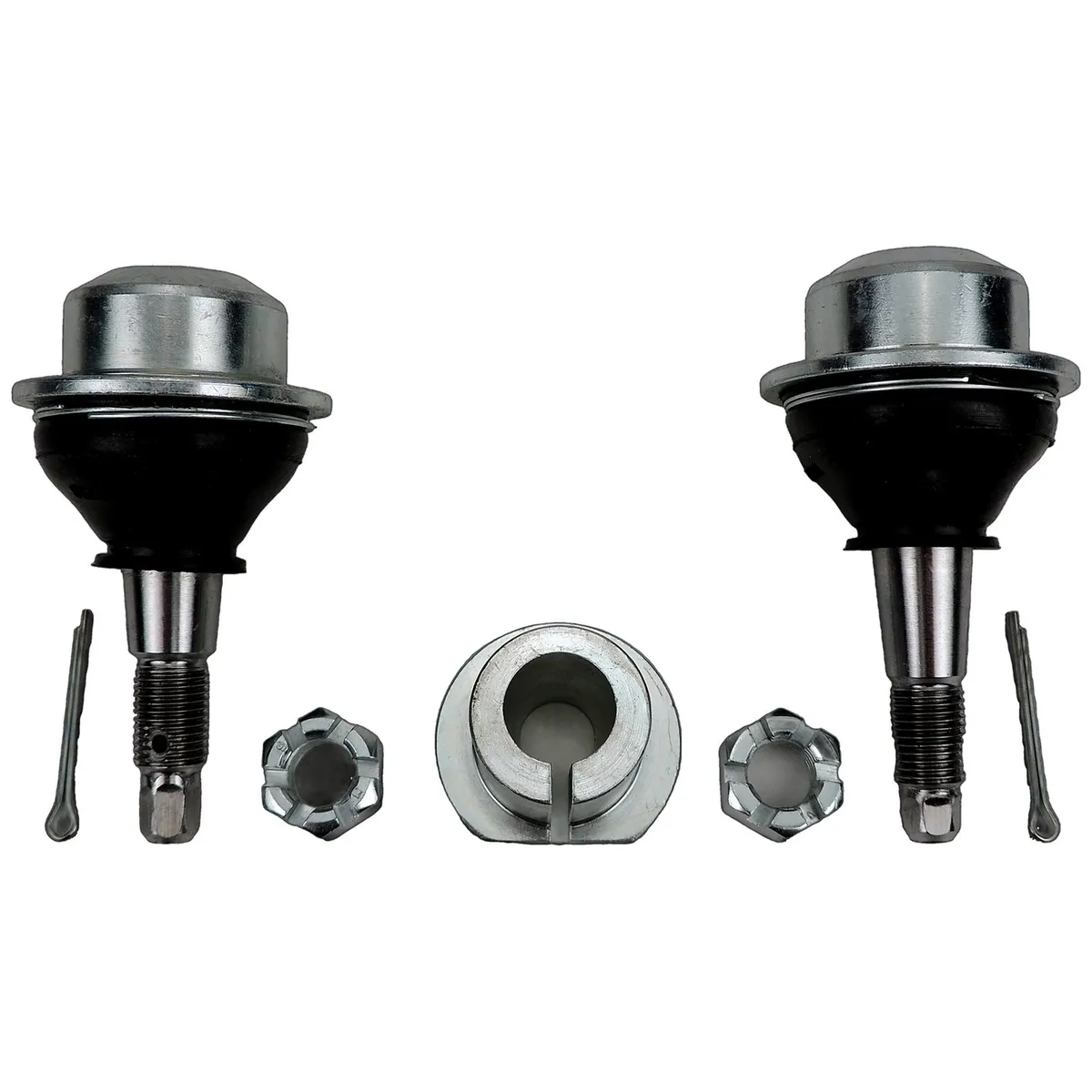 Ball Joint Kit; Front; Left or Right; Upper/Lower; Steel; Rubber; Incl. Hardware; product image
